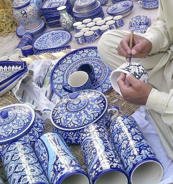 Blue Pottery