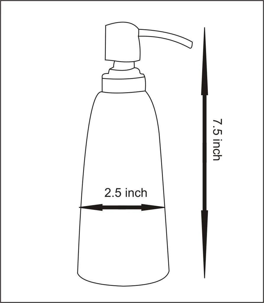 Handmade Blue Base Floral Soap Dispenser