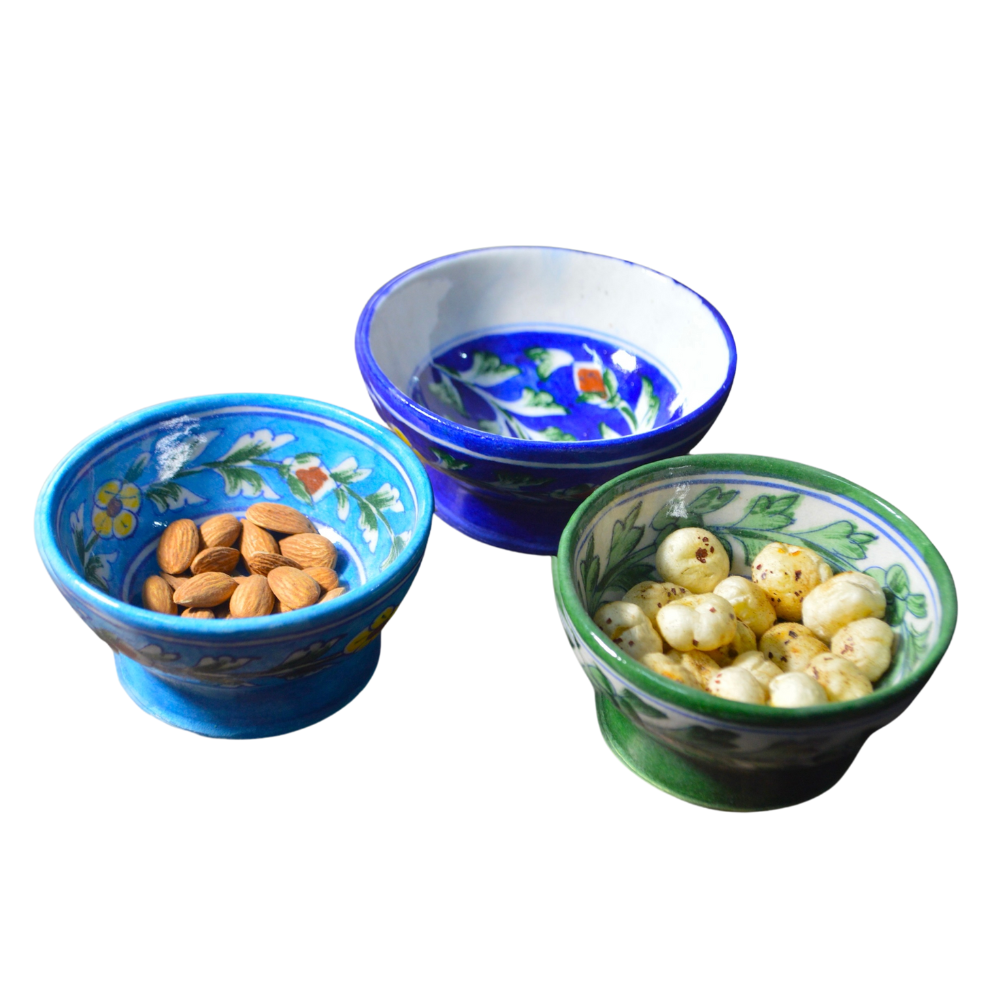 Blue Pottery Bowls