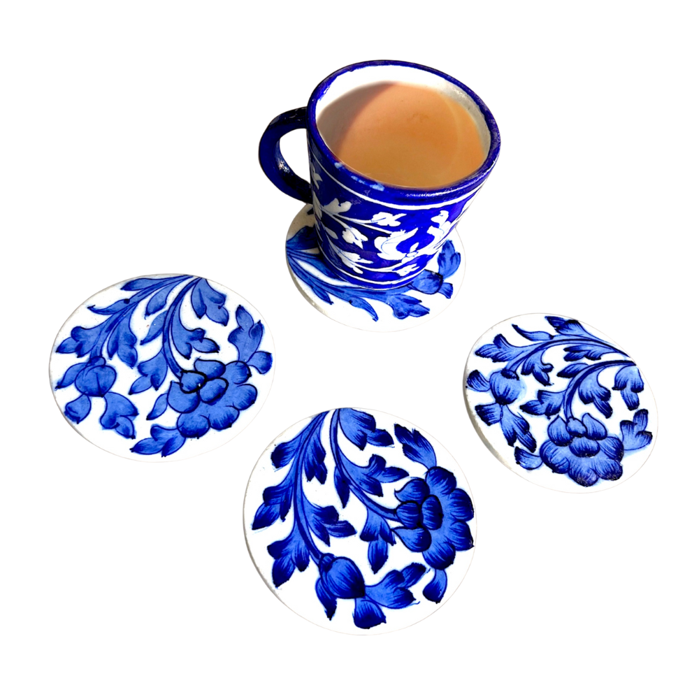 Blue Pottery Coasters