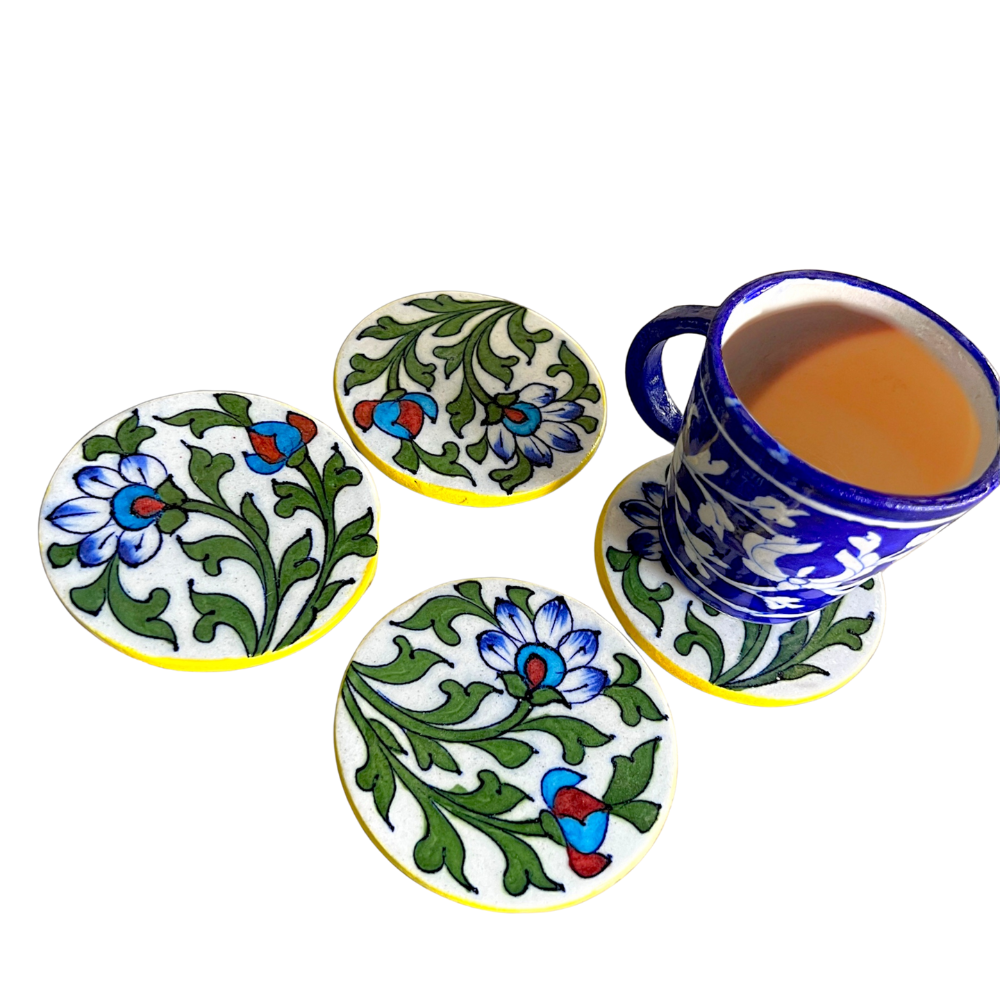 Blue Pottery Coasters