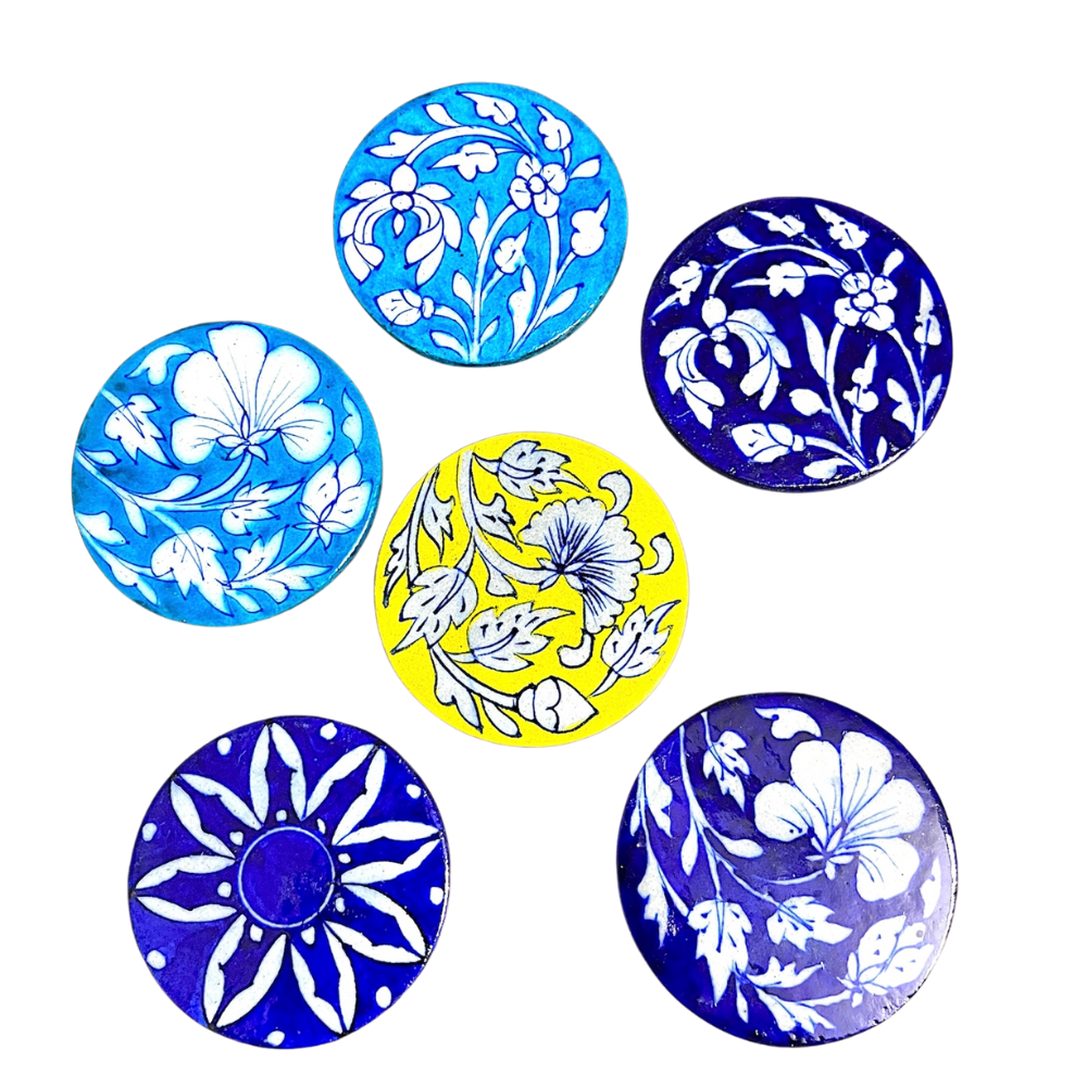Blue Pottery Coasters