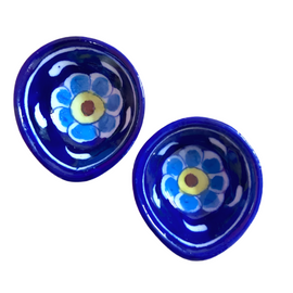 Blue Pottery Diya