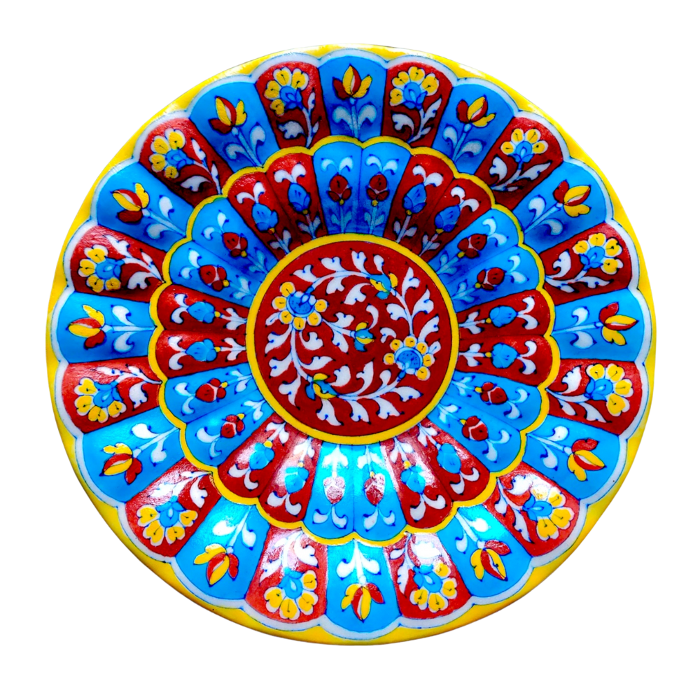 Blue Pottery Plates