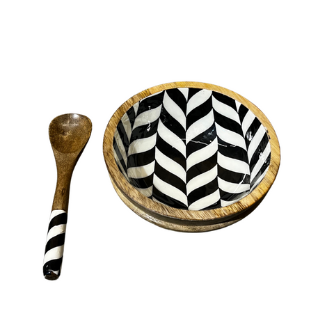 Monochrome Leaf Bowl