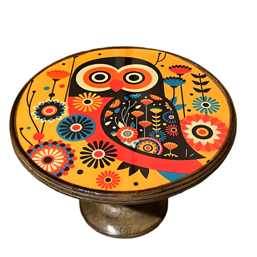 Retro Owl Cake Stand