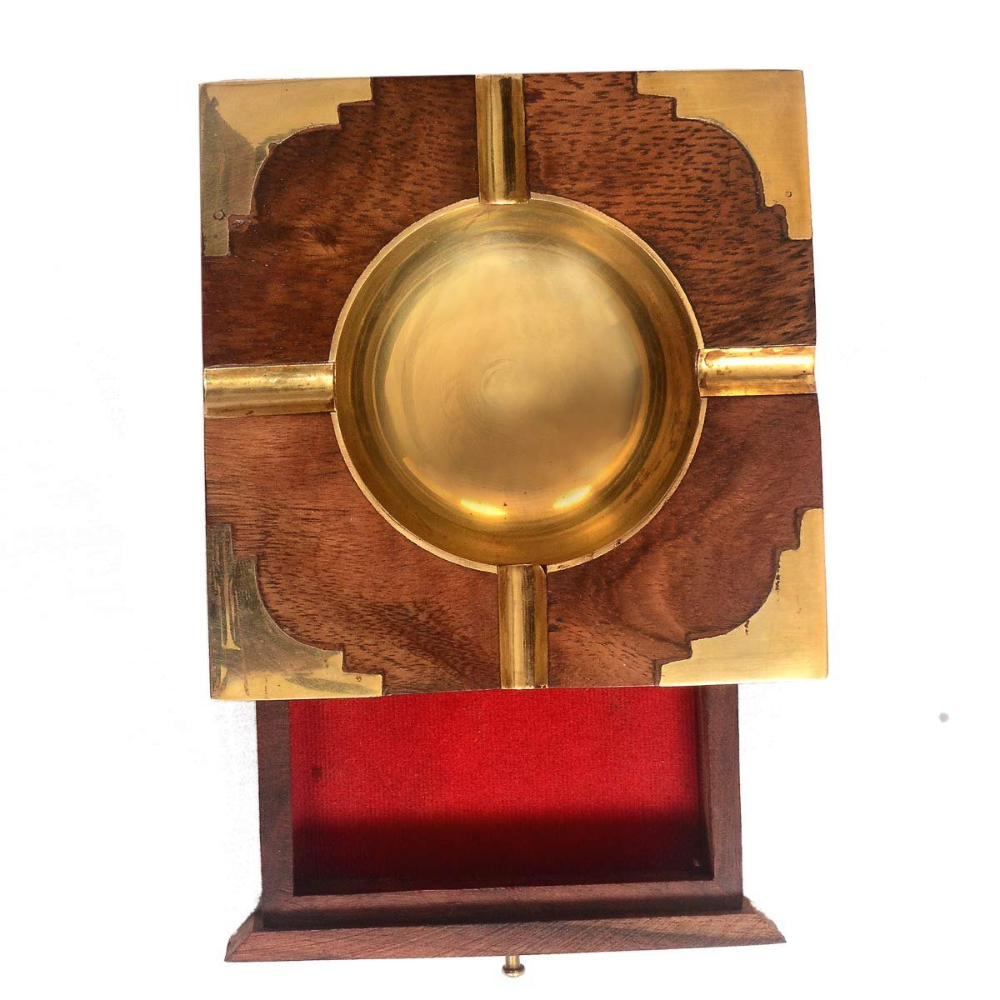 Ashtray With Cigarette Holder