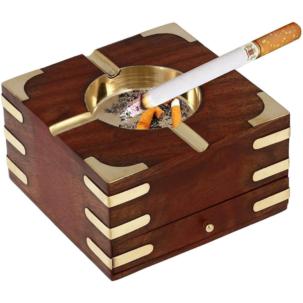 Ashtray With Cigarette Storage Case