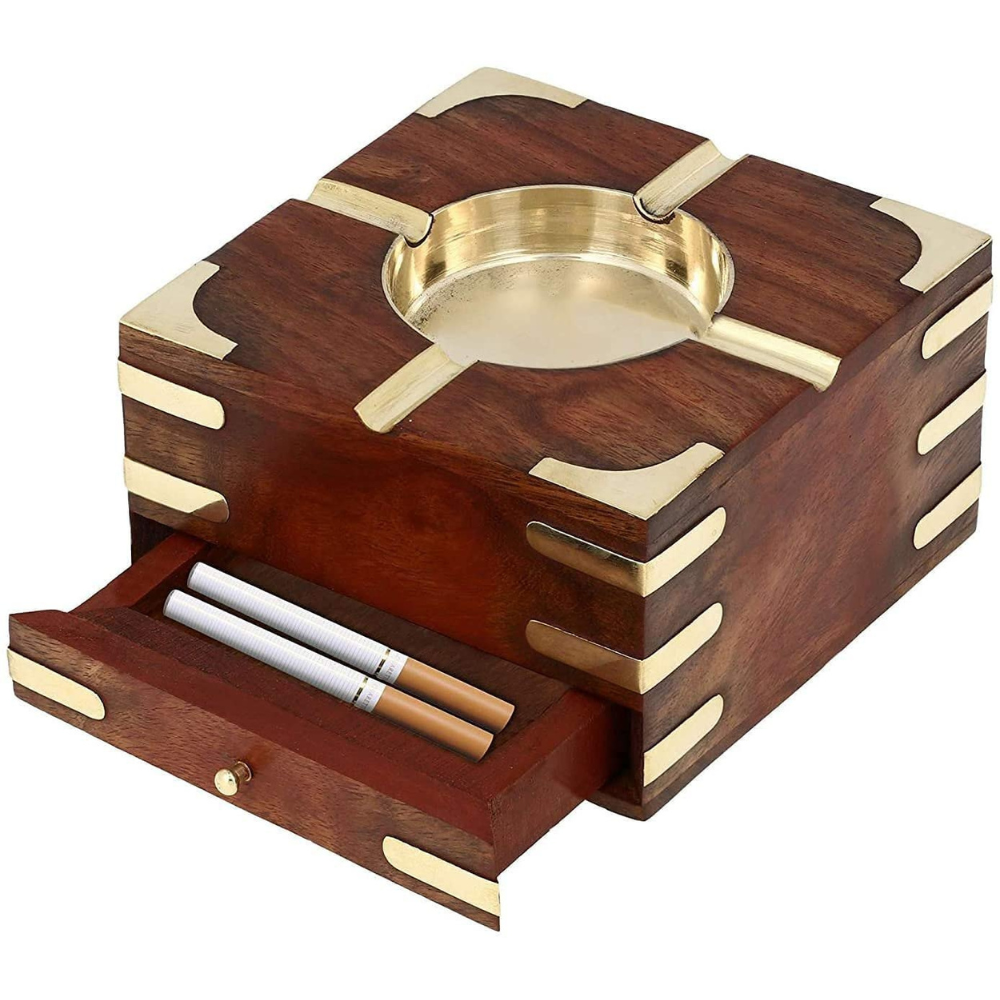 Ashtray With Cigarette Storage Case