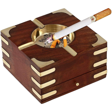 Ashtray With Cigarette Storage Case