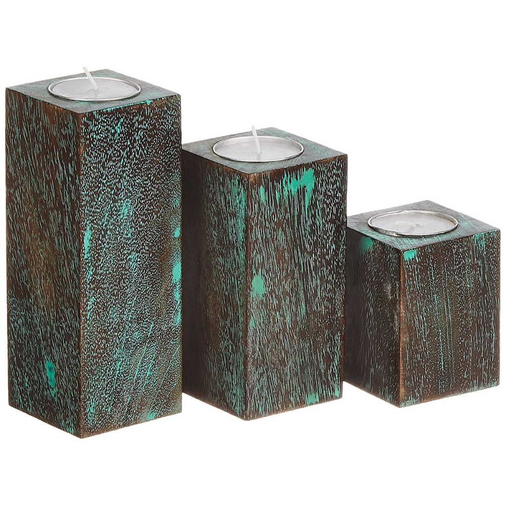 Wooden Candle Holder