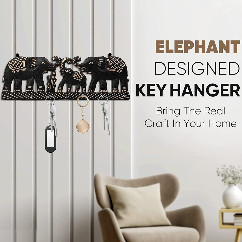 Elephant Design Key Hanger
