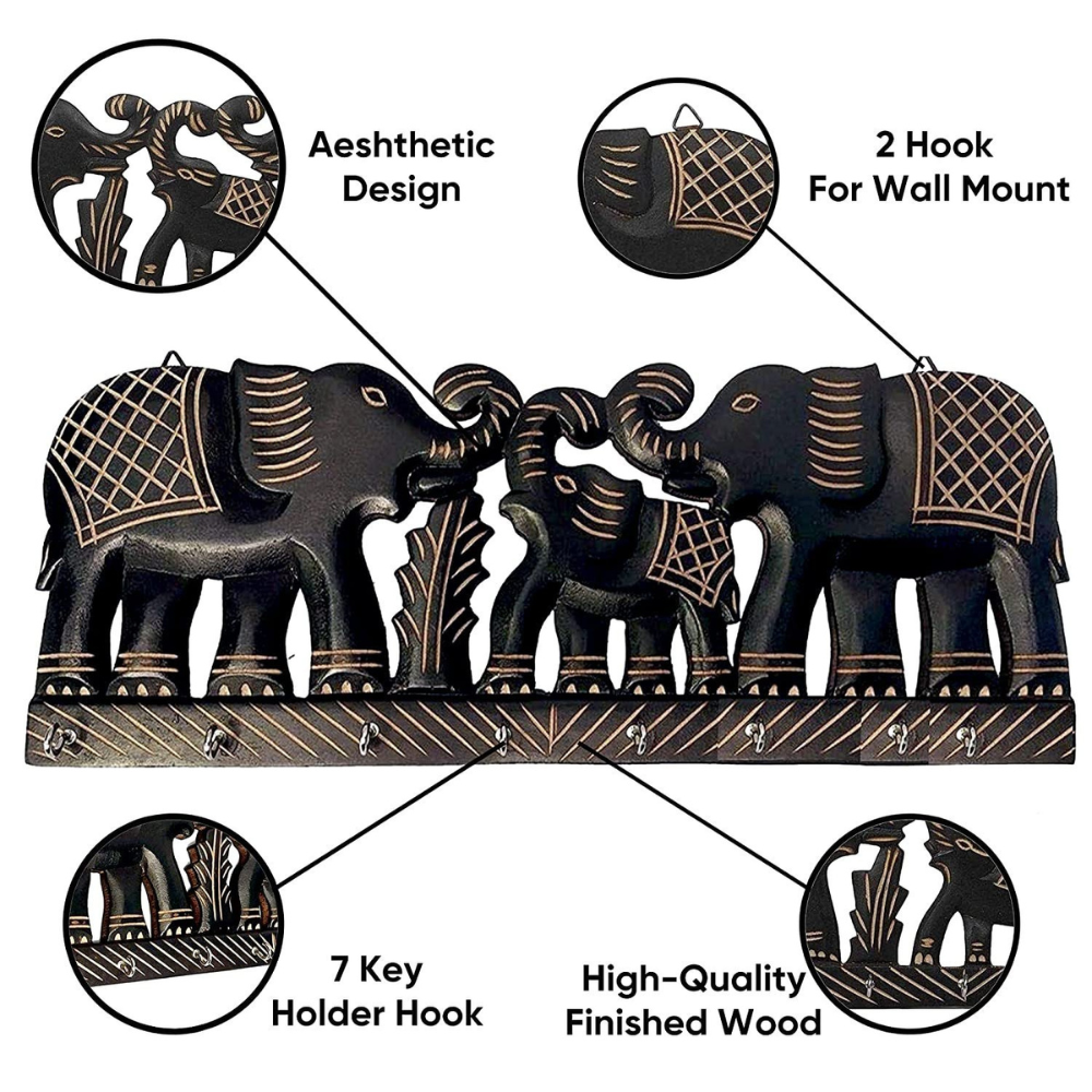 Elephant Design Key Hanger