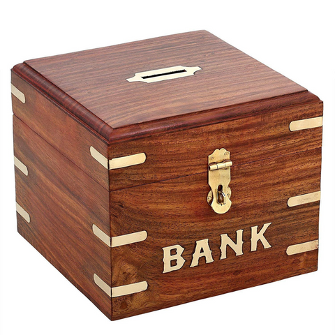 Wooden Money Bank