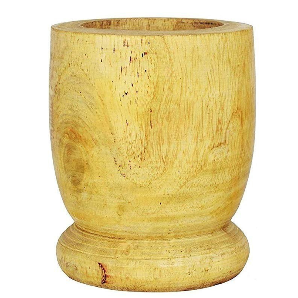 Wooden Mortar & Pestle