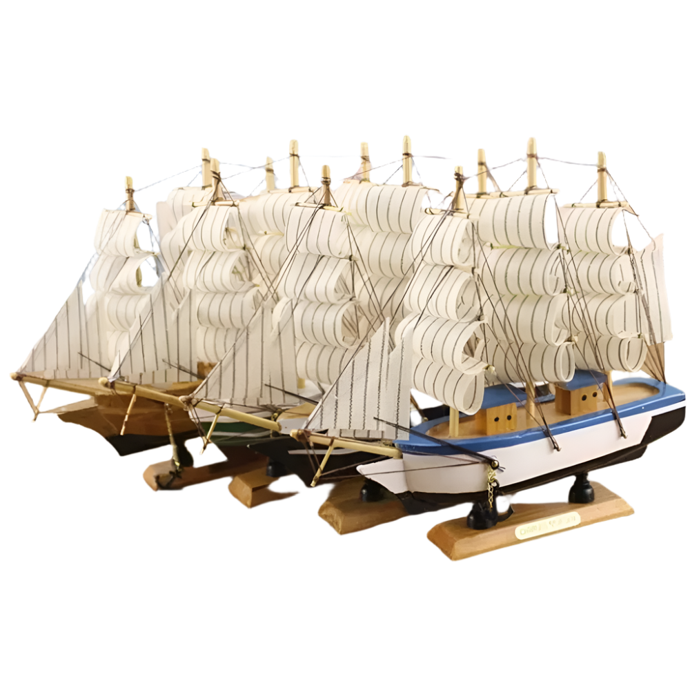 Wooden Sailing Ship Showpiece