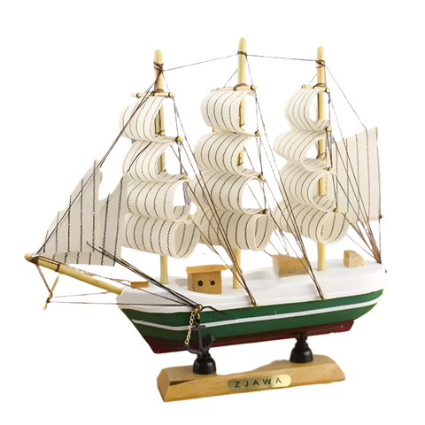 Wooden Sailing Ship Showpiece