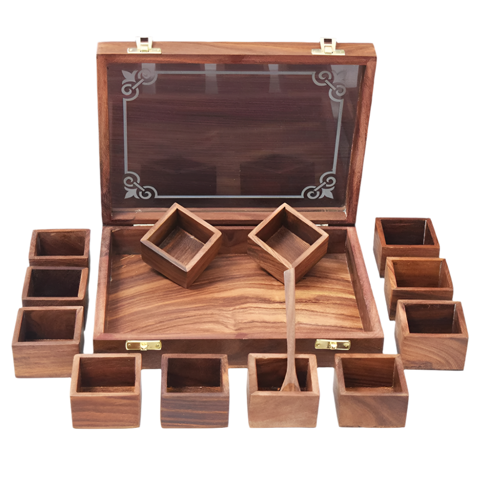 Wooden Spice Box