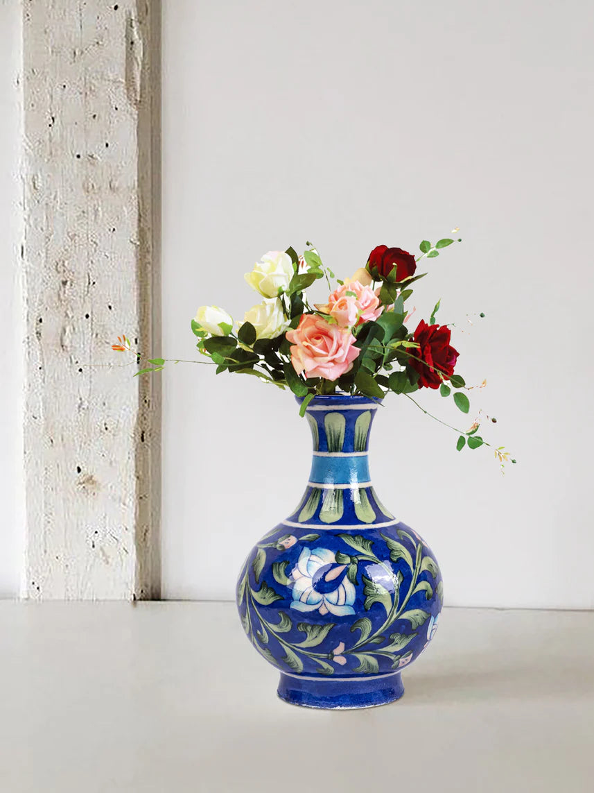 Blue Pottery Surahi Blue color Main image