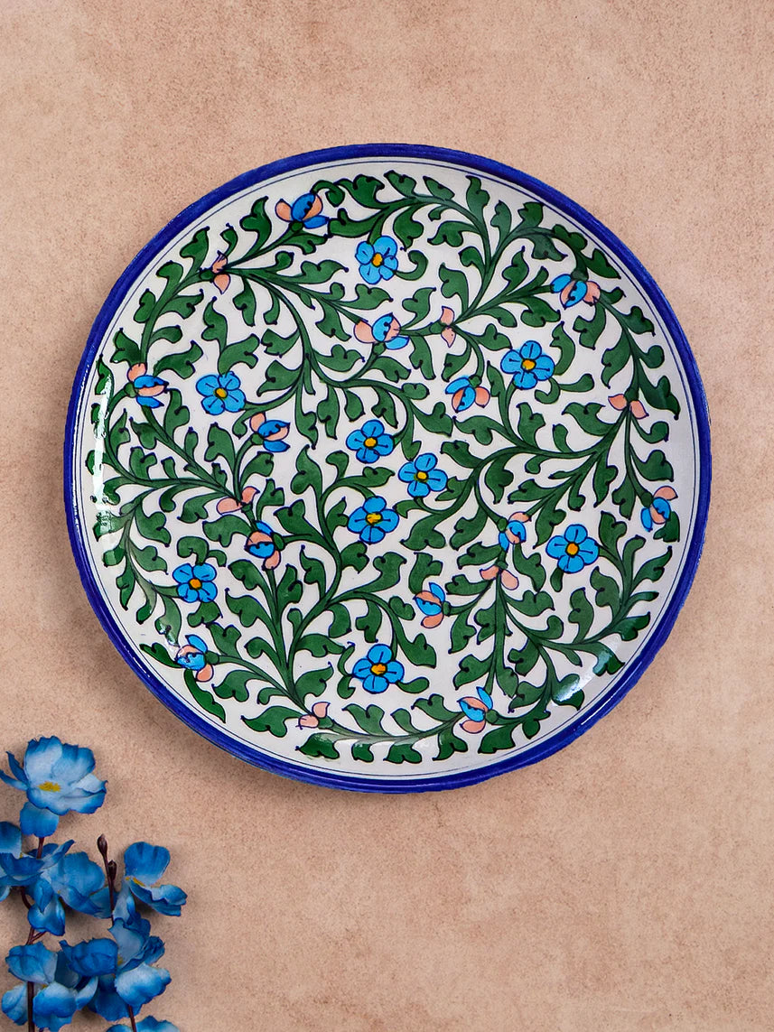 Turquoise Blossom Plate Main image