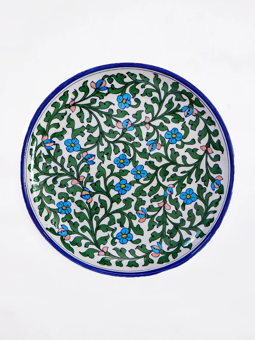 Turquoise Blossom Plate