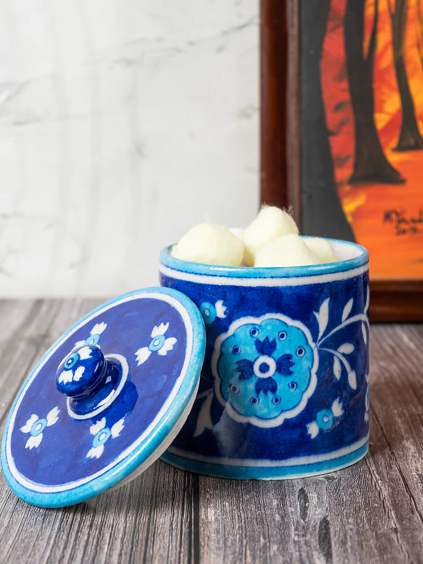 Blue Pottery Handmade Jar 3 Main image