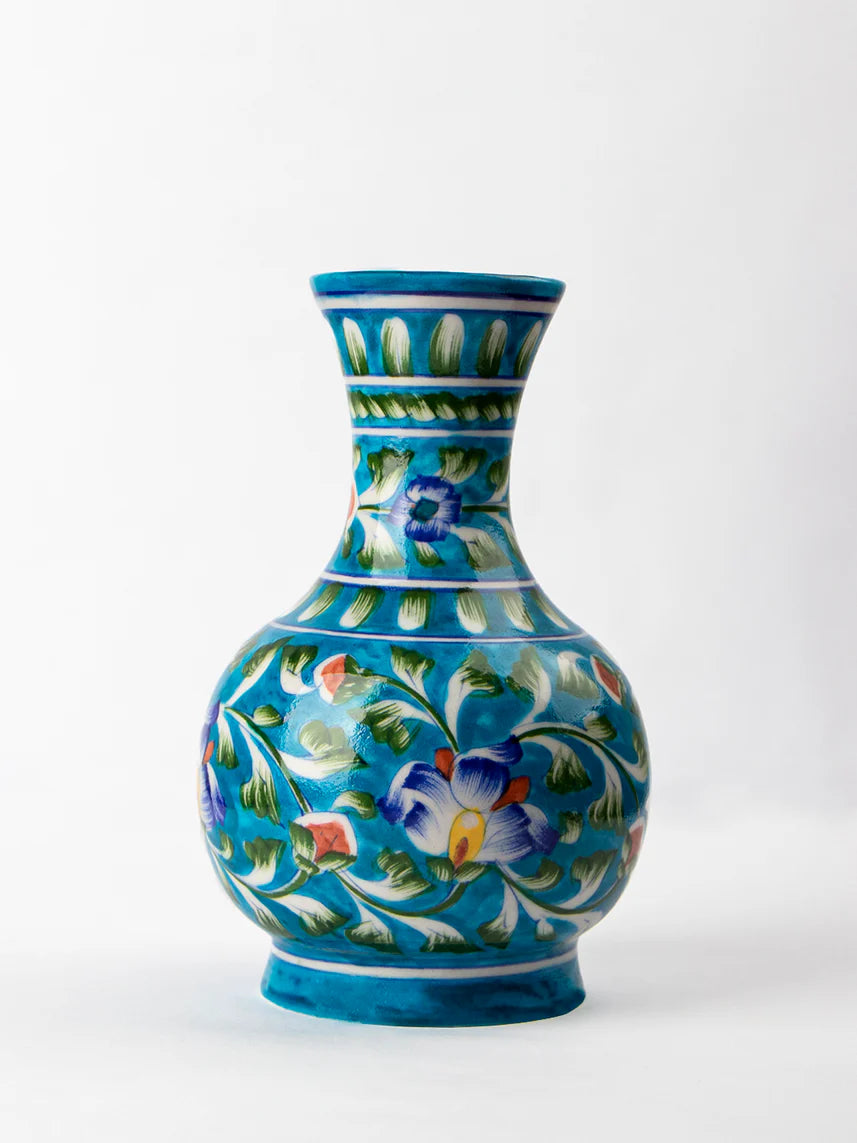 Surahi Turquoise & Multi Colors